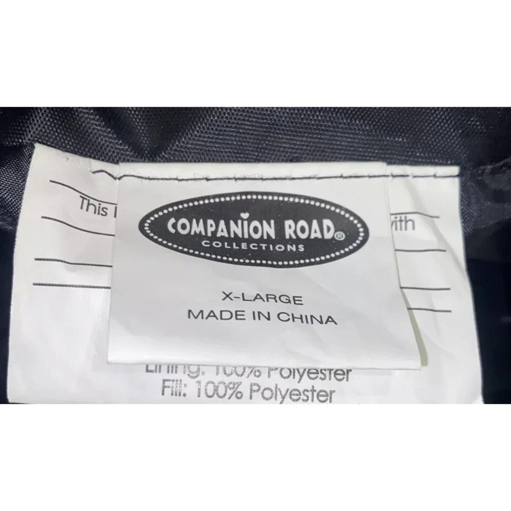 Pet Cover Companion Road‎ Dog Jacket size XLarge XL Black Multi New